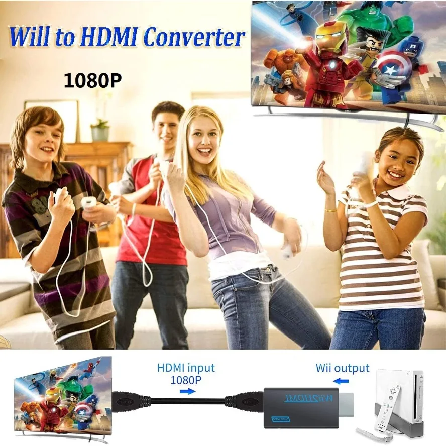 Wii To HDMI Converter 1080P Wi - Retro Gaming Accessories 评论和价格