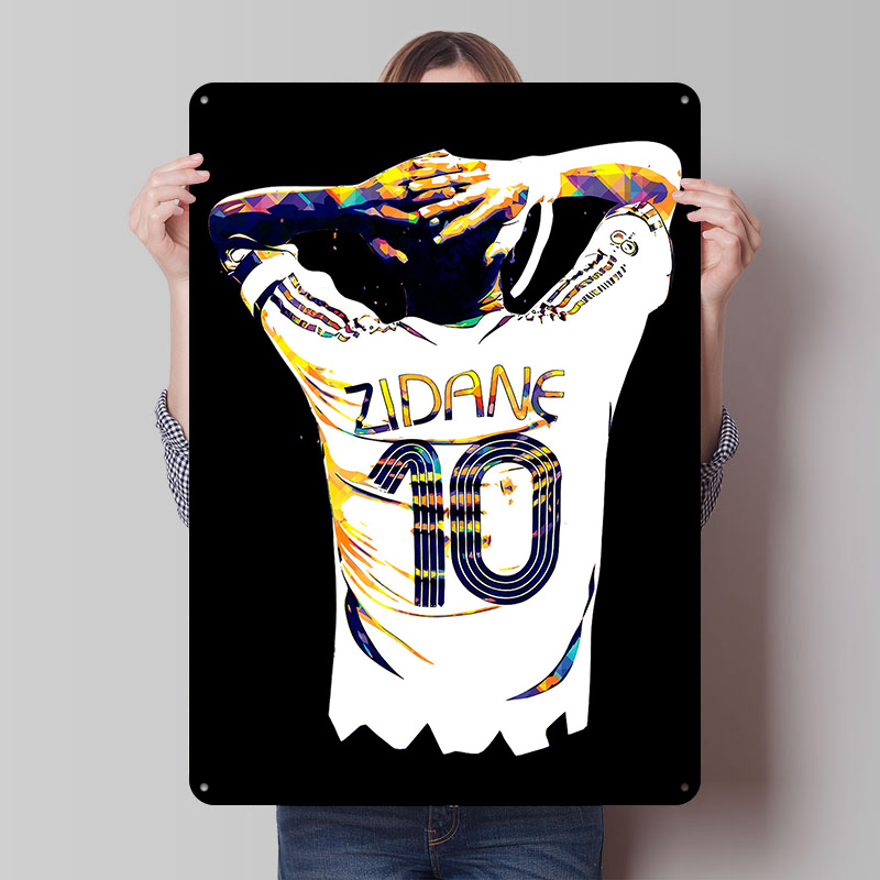 Zidane Soccer Jersey Metal Pos - Retro Gaming Jersey 评论和价格