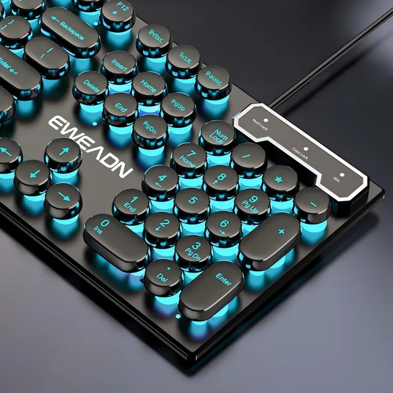 Retro Punk Mechanical Feel Key - Retro Gaming Keyboard 评论和价格
