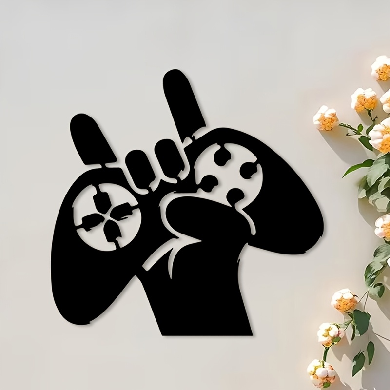 Retro Gaming Hand Metal Wall A - Retro Gaming Decor 评论和价格