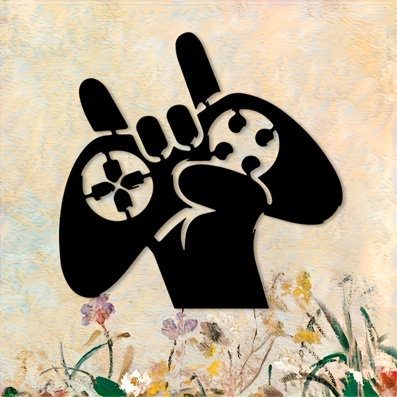 Retro Gaming Hand Metal Wall A - Retro Gaming Decor 评论和价格