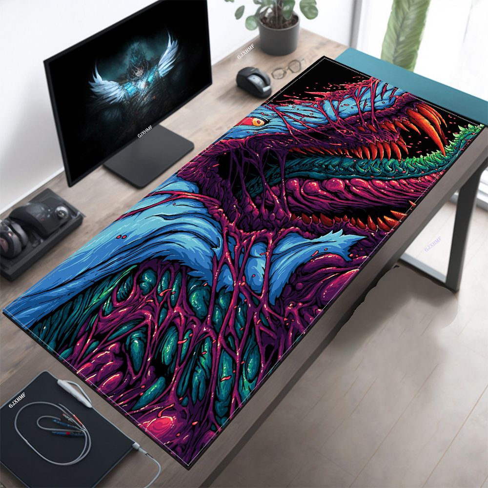 Japan Red Mouse Pad Neon Gore  - Retro Gaming Keyboard 评论和价格