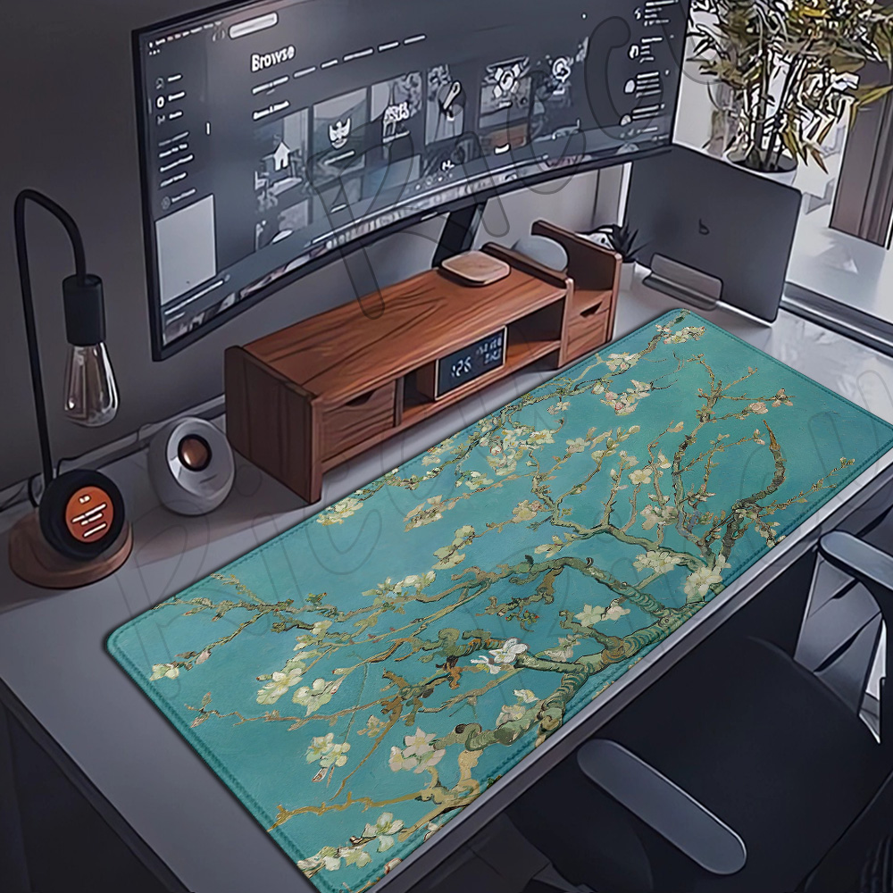 Vintage Oil Painting Mouse Pad - Retro Gaming Keyboard 评论和价格