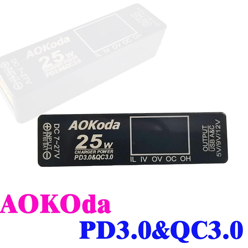 AOKoda XT60 to PD3.0 Lipo Batt - Controller Adapter Usb 评论和价格