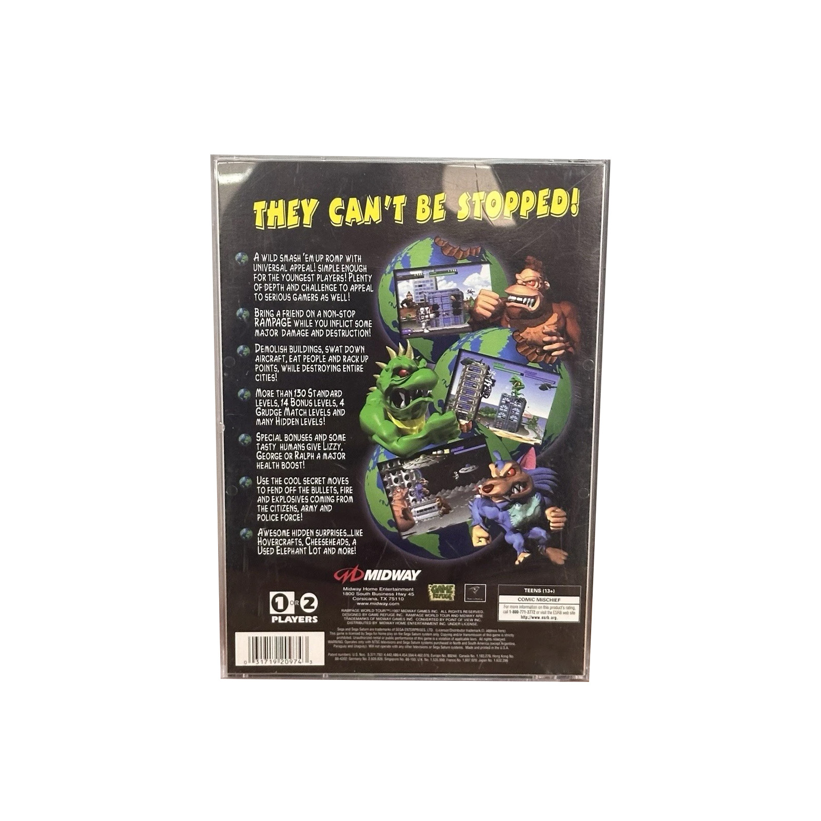 Saturn Copy Disc Game rampage  - Retro Gaming Console 评论和价格