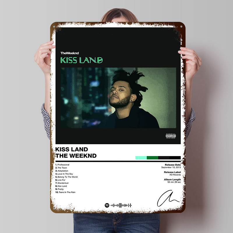 The Weeknd - Kiss Land Tinplat - Retro Gaming Island 评论和价格