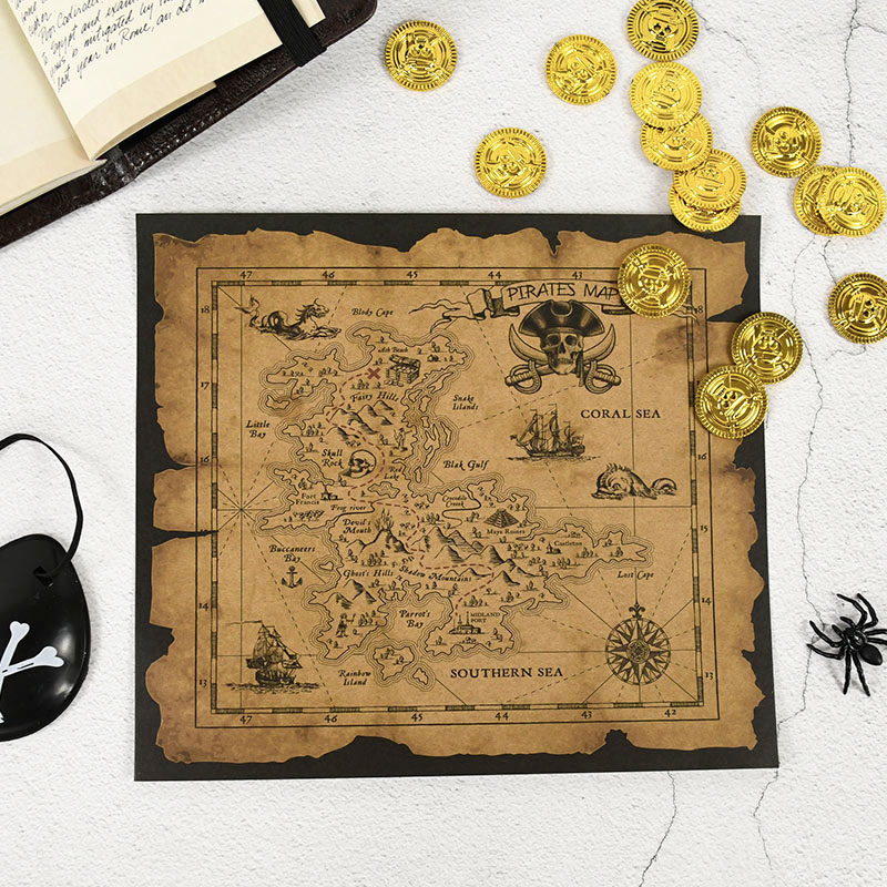 Pirate Adventure Treasure Hunt - Retro Gaming Decor 评论和价格