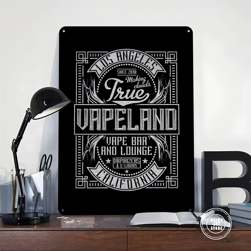 Vape Land Tinplate Posters Cus - Retro Gaming Island 评论和价格