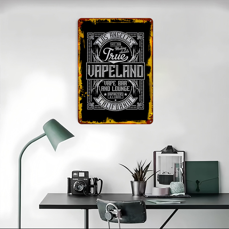Vape Land Tinplate Posters Cus - Retro Gaming Island 评论和价格