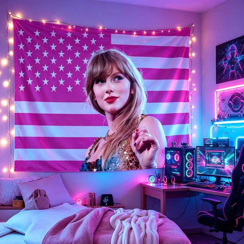 VIKAMA American Flag Female Si - Retro Gaming Decor 评论和价格