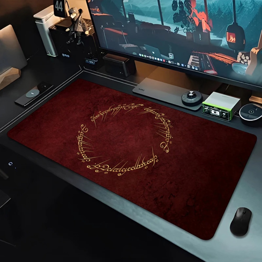 Vintage Red Gold Pattern Large - Retro Gaming Keyboard 评论和价格