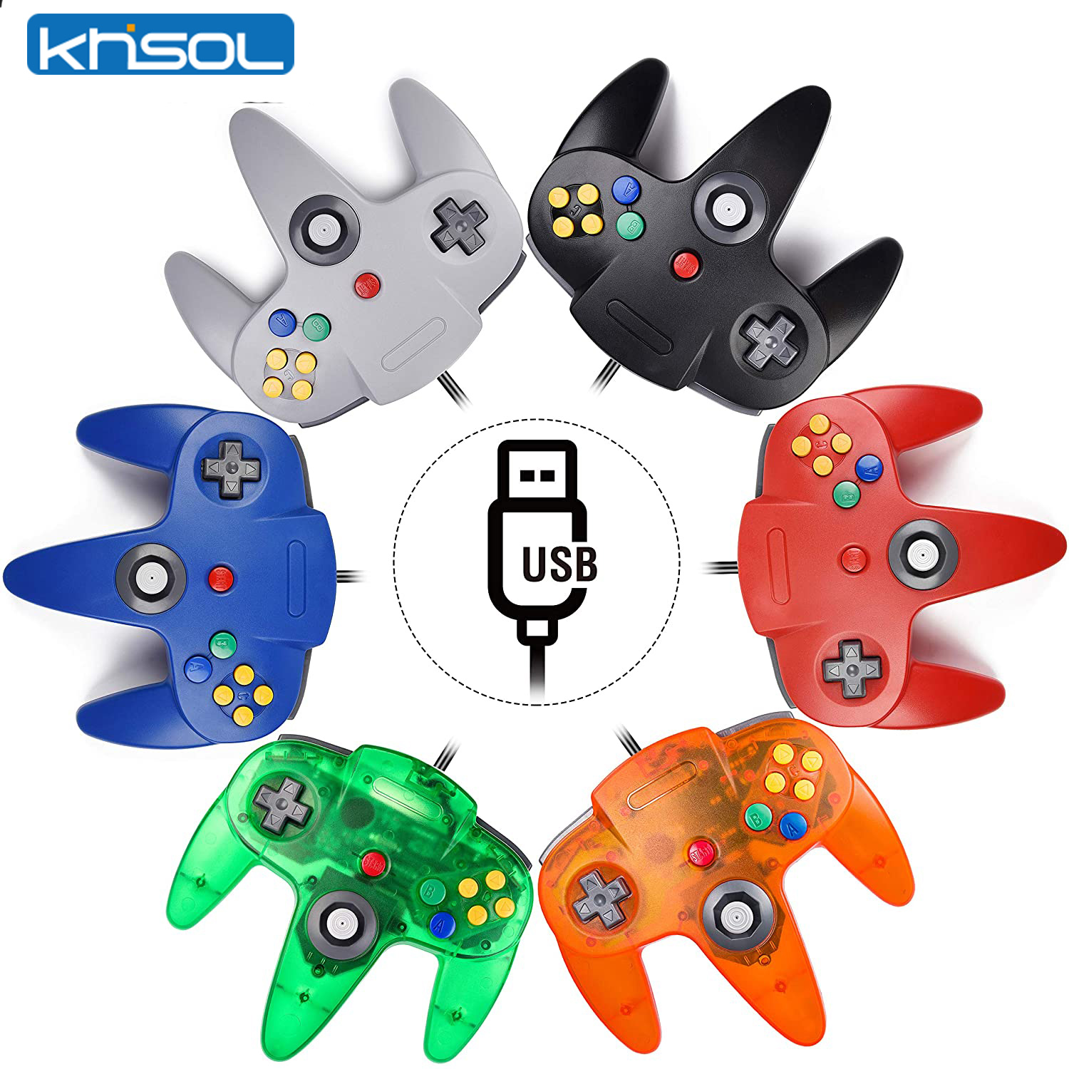N64 Controller Classic USB Wir - Retro Gaming Accessories 评论和价格
