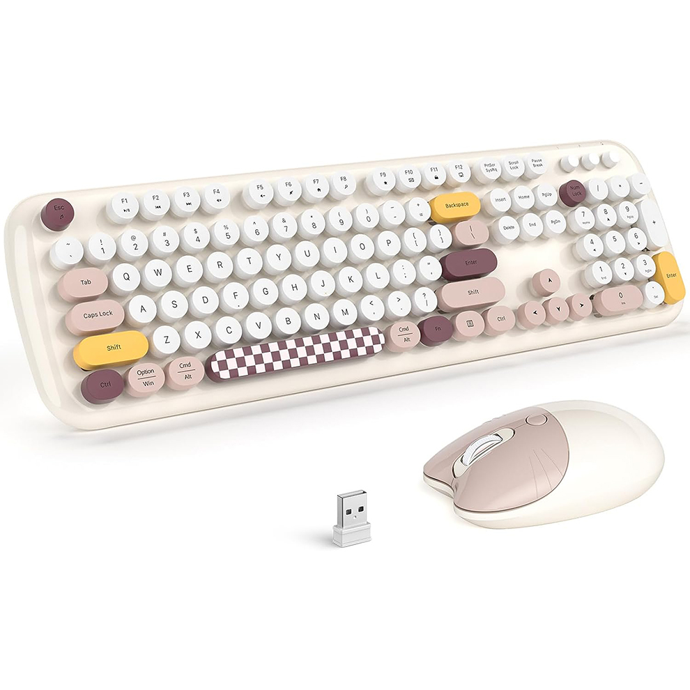 MOFII Wireless Keyboard and Mo - Retro Gaming Kc 评论和价格
