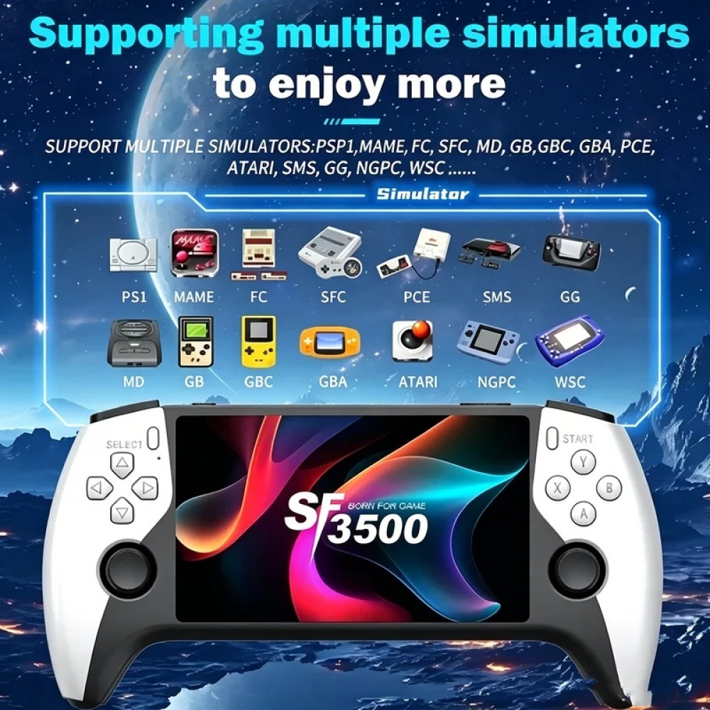 SF3500 5 inch Handheld Game Co - Retro Gaming Console 评论和价格